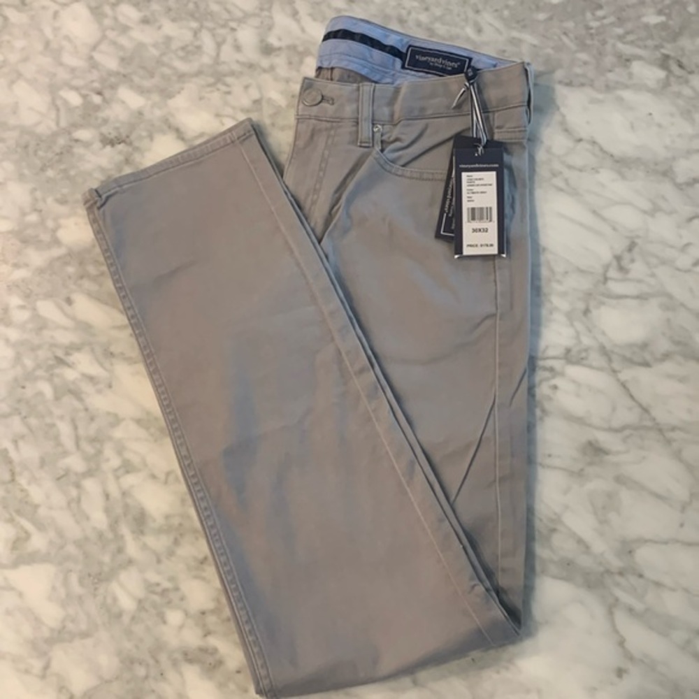 Vineyard Vines “leeward Luxe” 5 pocket pants, ultimate gray, 30x32, NWT